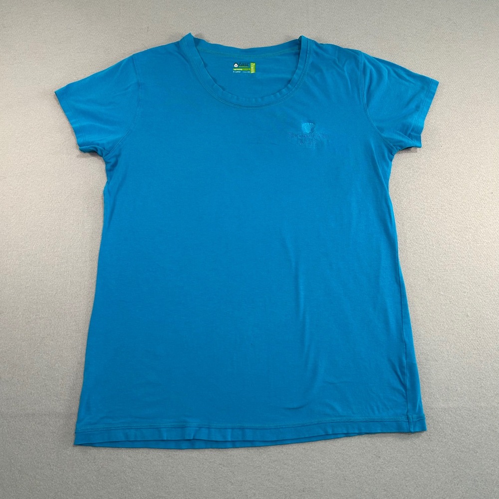 Tasc Performance Shirt Womens XL Blue The Gasparilla Inn & Club Bamboo Tee